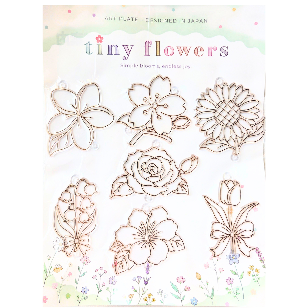 フラワーコレクション アートプレート Designed in Japan Flower Collection