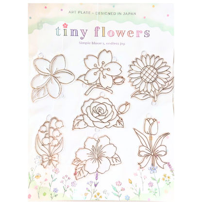 フラワーコレクション アートプレート Designed in Japan Flower Collection