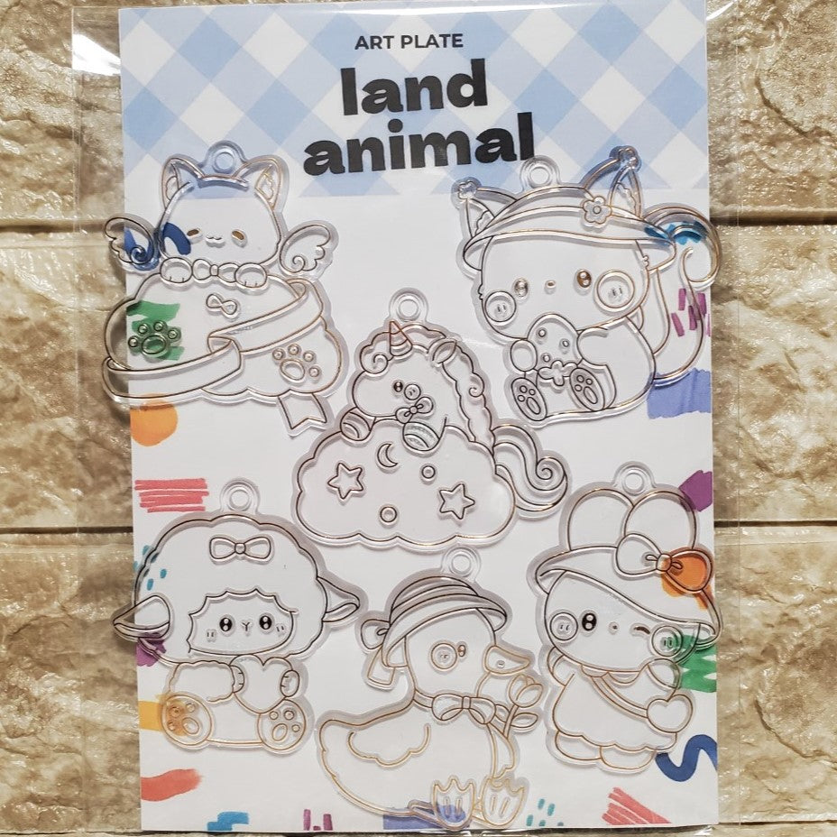 年末年始限定 アクアアートでつくろ！パレット アクアグルー製作 ガラス絵の具手作りキット　速乾アクリア　ペン型ボトル　液体着色料