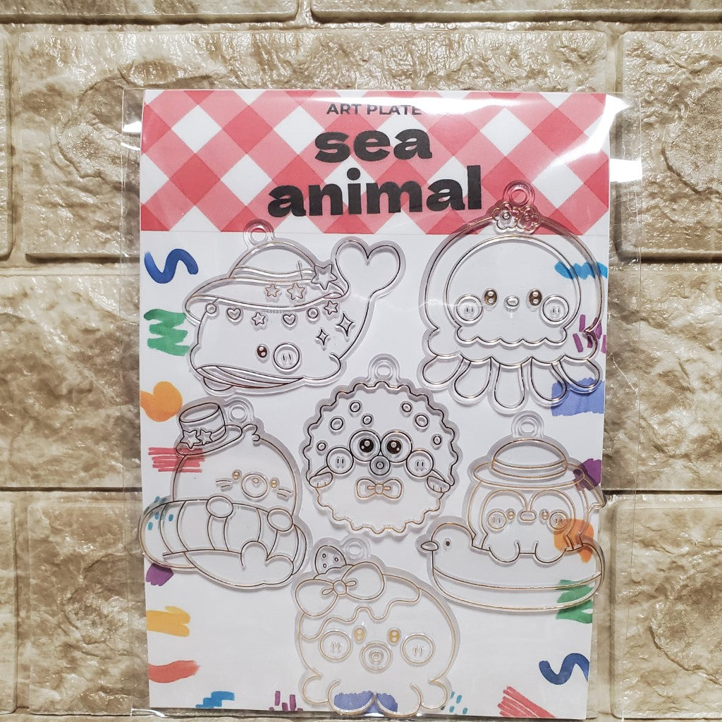 年末年始限定 アクアアートでつくろ！パレット アクアグルー製作 ガラス絵の具手作りキット　速乾アクリア　ペン型ボトル　液体着色料