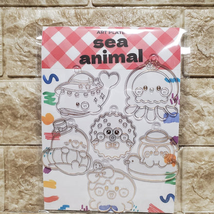 年末年始限定 アクアアートでつくろ！パレット アクアグルー製作 ガラス絵の具手作りキット　速乾アクリア　ペン型ボトル　液体着色料