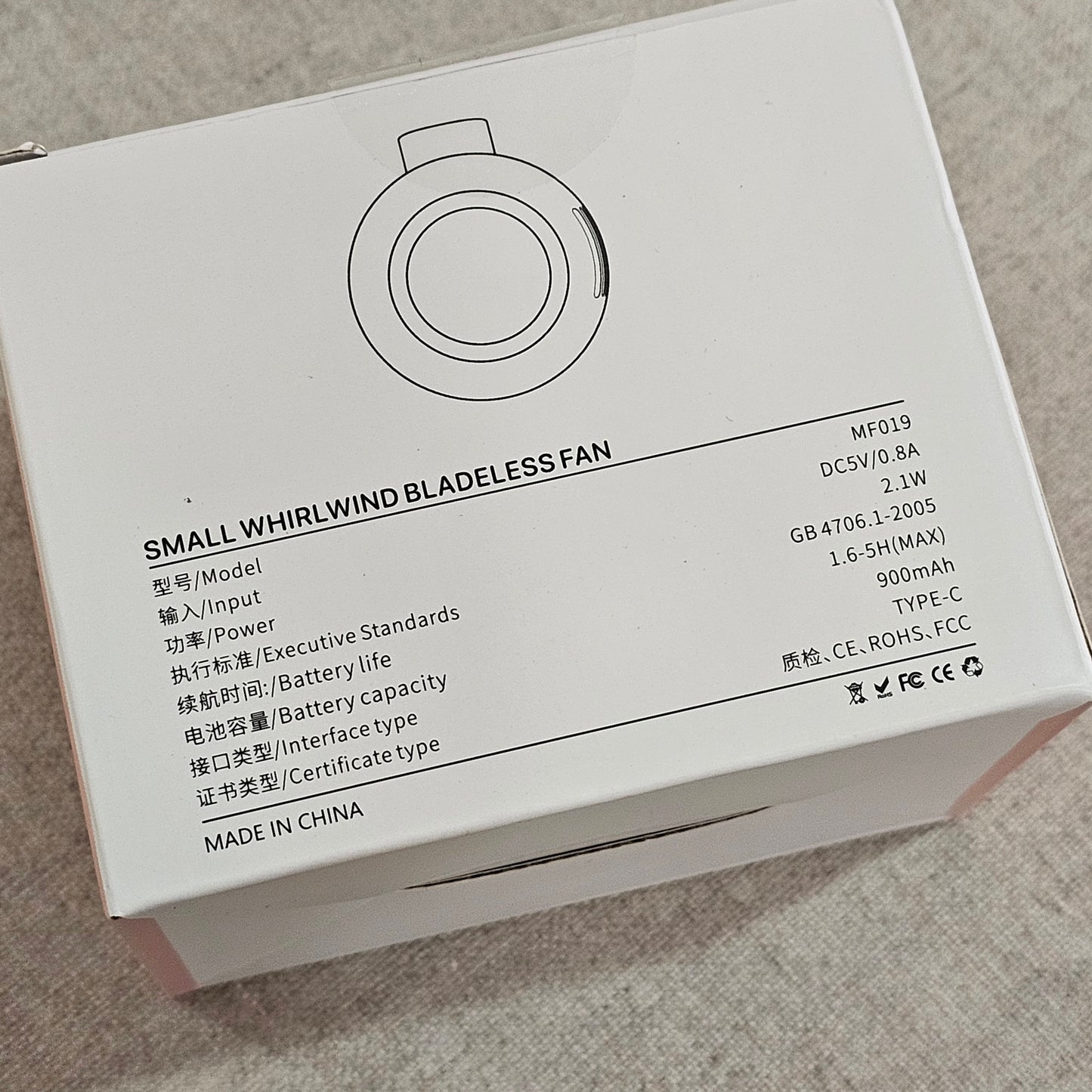 クリップファン　羽なし　ハンズフリーファン　充電式　クラフト・工作時の乾燥にも最適