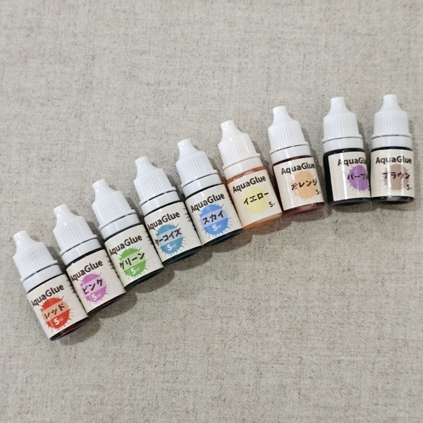 液体着色料 5ml 工作用液体着色料 アクアグルー作成用 スライム　DIY　AquaGlue