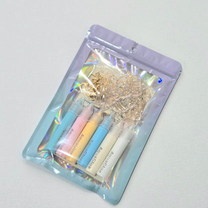 アクアアートであそぼ！パレット 【送料無料】 アートプレート5枚　アクアグルー6本　ねこ型ナスカン3個付き