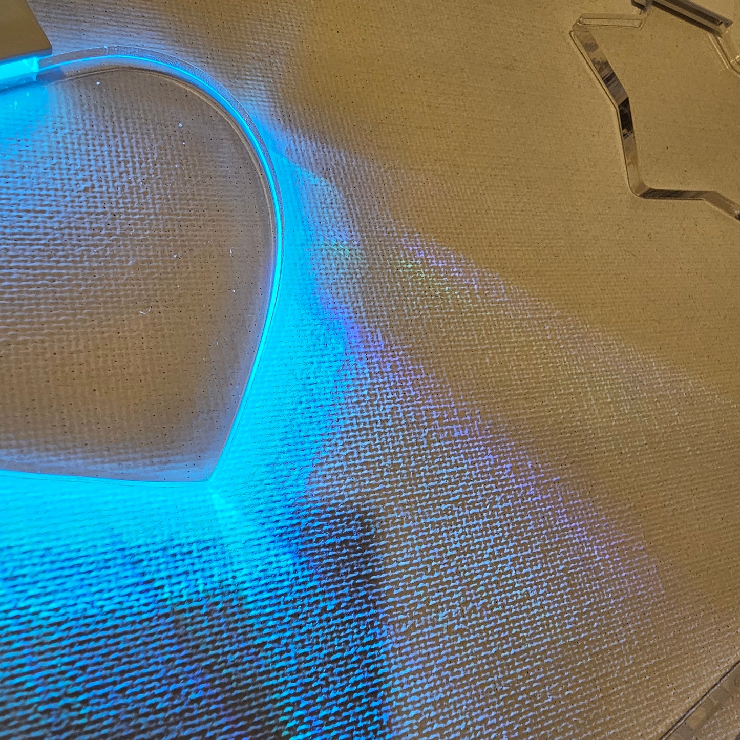 光る! アクリルライト  7色 レインボー