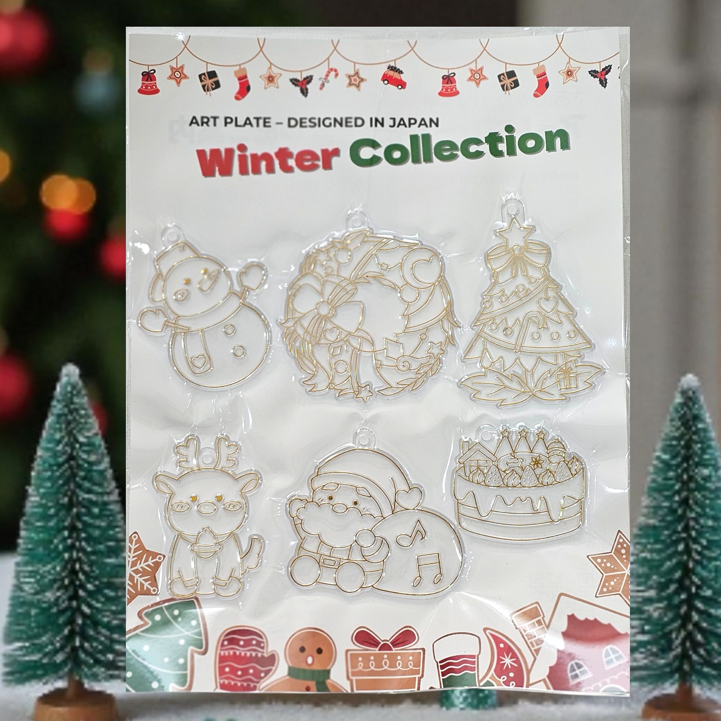 Winter Collection  アートプレート ウィンターコレクション オーナメント クリスマス  Designed in Japan