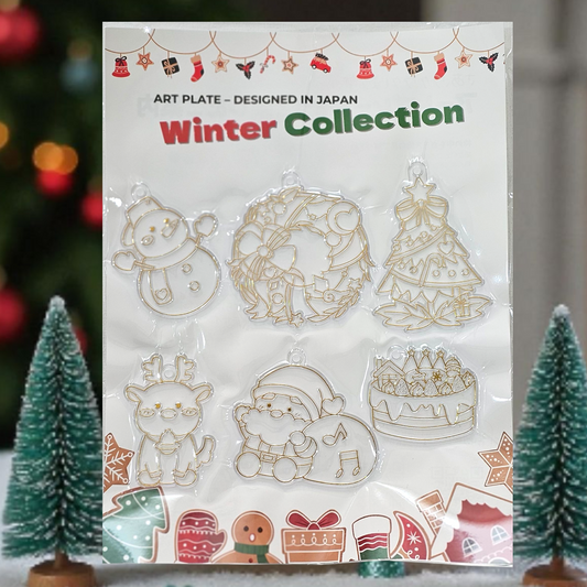 Winter Collection  アートプレート ウィンターコレクション オーナメント クリスマス  Designed in Japan