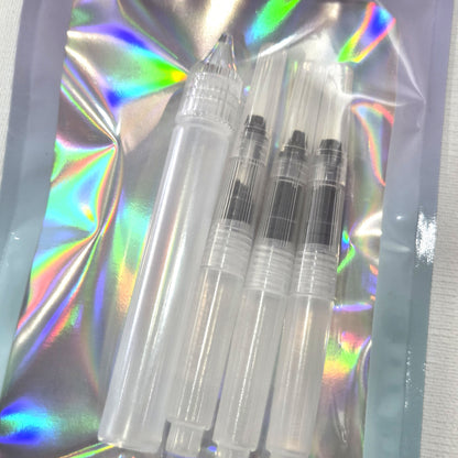 ミニサイズ 水筆 3本+ペン型ボトル セット ウォーターブラシ 空ペン 水筆ぺん