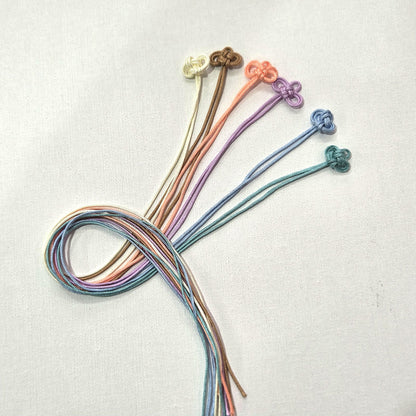 PVC クリア袋 穴あり 【10枚セット】 二重叶う結紐 追加できます チャック付き袋 ジッパー袋 キーホルダー穴つき