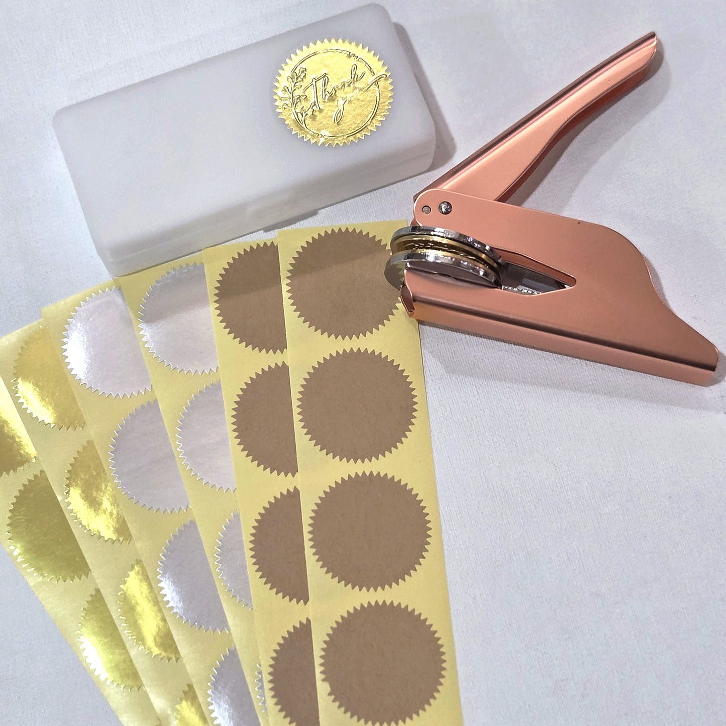 オーダーメイド オリジナル エンボッサー エンボス用シール付