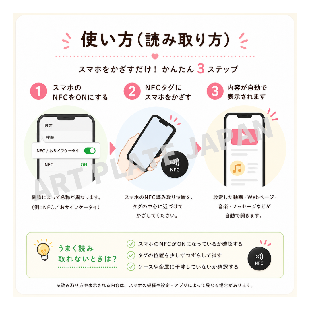 NFCタグ 使い方説明書付 nfcキーホルダー 推し活 ハメパチ フォトチャーム