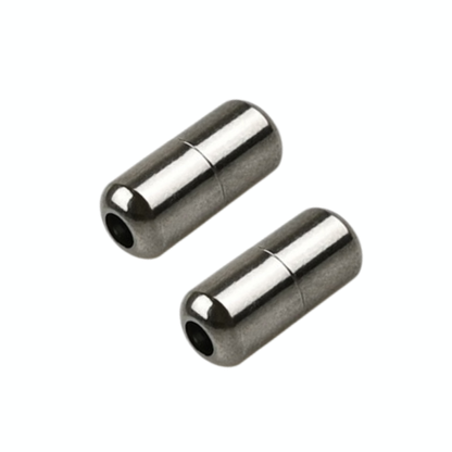 1足分（カプセル2個）カプセル 金具 PVCチャック袋付 靴ひも カラフル メタル パーツ カスタム 留め具 レースロック ねじ式 スクリュー ロック ジョイント ※ 靴紐なし