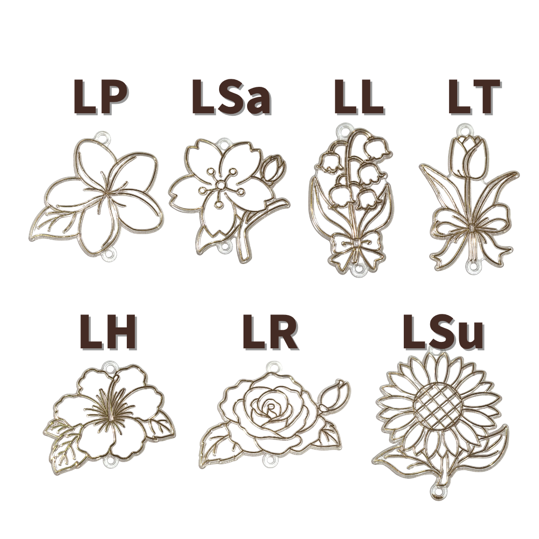 フラワーコレクション アートプレート Designed in Japan Flower Collection