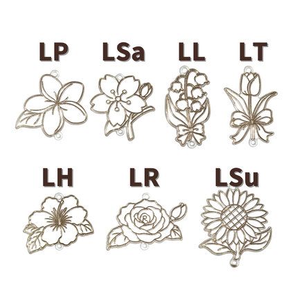 フラワーコレクション アートプレート Designed in Japan Flower Collection