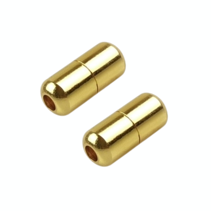 1足分（カプセル2個）カプセル 金具 PVCチャック袋付 靴ひも カラフル メタル パーツ カスタム 留め具 レースロック ねじ式 スクリュー ロック ジョイント ※ 靴紐なし
