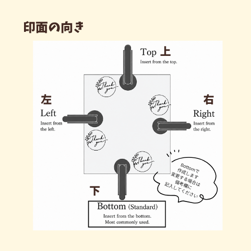 オーダーメイド オリジナル エンボッサー エンボス用シール付