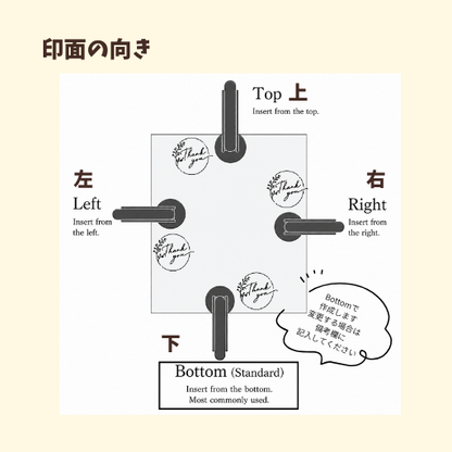 オーダーメイド オリジナル エンボッサー エンボス用シール付