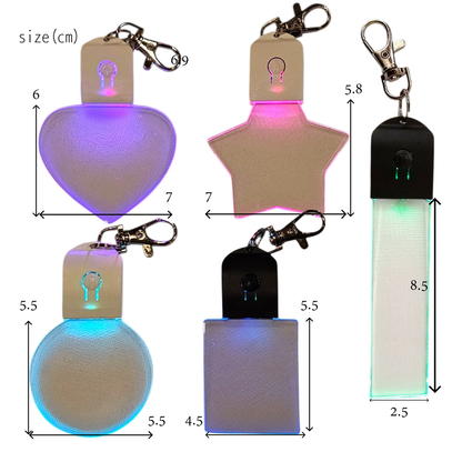 光る! アクリルライト  7色 レインボー