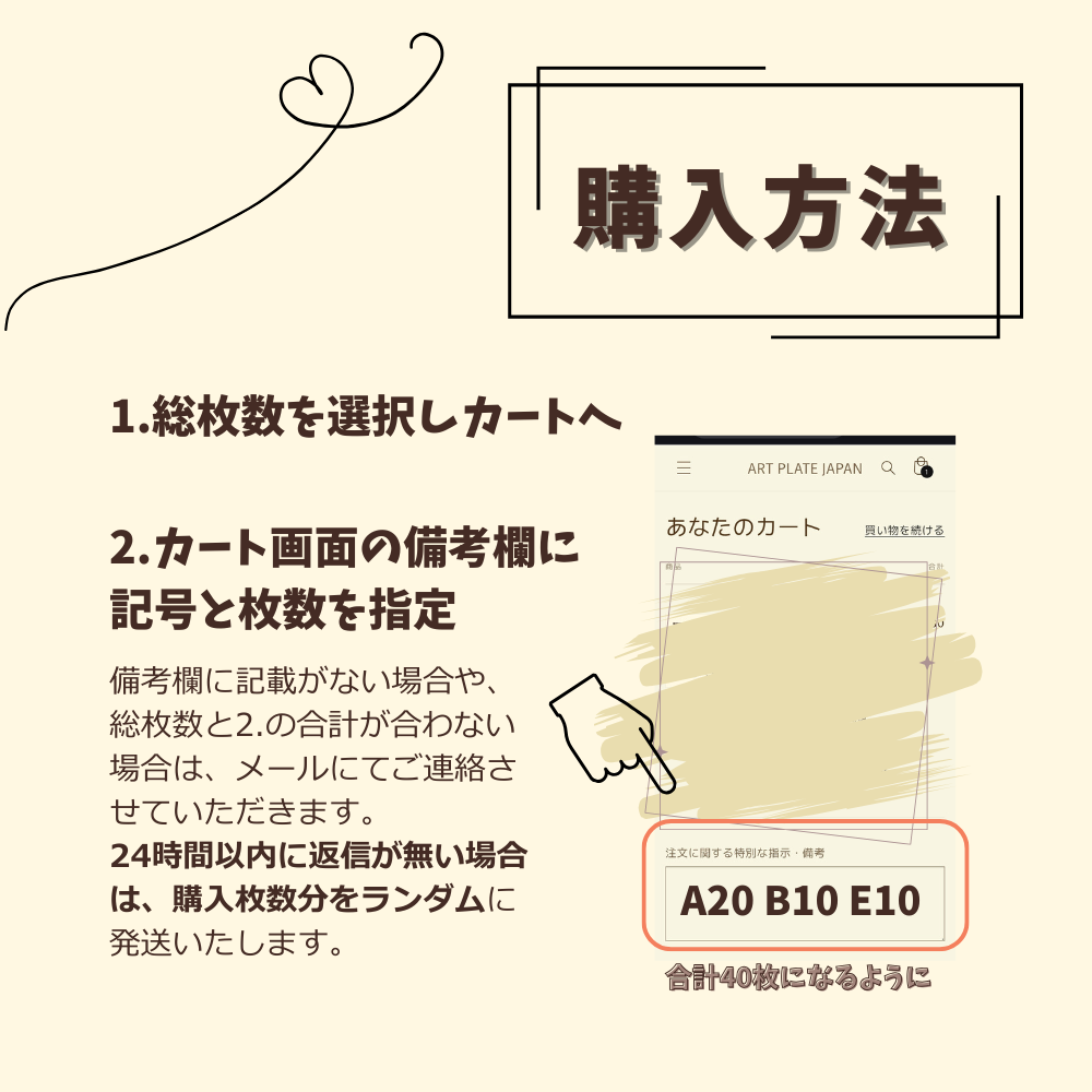 【公式サイト限定】 えらべる40枚 シェアデザイン/日本デザイン 詰め合わせ アートプレート